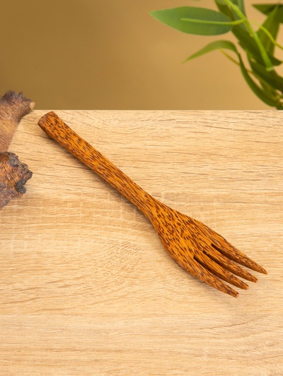 Вилка, 19 см, кокос