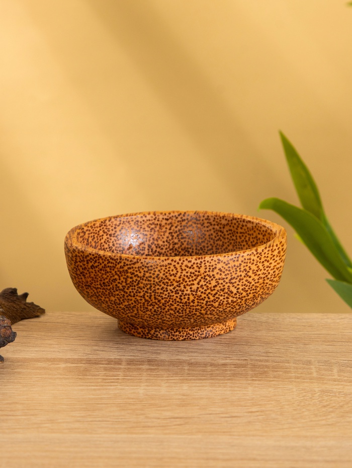 Тарелка, 9 см, кокос - Фото 1