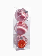 Ёлочные игрушки «Бамби», шары новогодние, d=8 см, 3 шт., розовый 10875243 Ёлочные игрушки «Бамби», шары новогодние, d=8 см, 3 шт., розовый 10875243