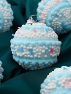 Ёлочные игрушки «Маттео», шары новогодние, d=6 см, 6 шт. голубой - Фото 4