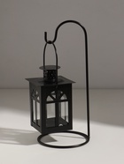 Подсвечник на 1 свечу «Фонарь с подставкой», металл, чёрный, 23.5×10×10 см - Фото 2