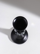 Подсвечник на 1 свечу «Кристалл. Классика», стекло, металл, чёрный, d=5 см, 9.5×9.5×24 см - Фото 3