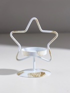 Подсвечник на 1 свечу «Звезда», металл, белый с патиной, d=5 см, 9.4×7×11.7 см - Фото 2