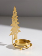 Подсвечник на 1 свечу «Ёлочка со звёздами», металл под золото, d=5 см, 6.5×6.5×13.5 см - Фото 3
