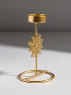 Подсвечник на 1 свечу «Снежинка», металл под золото, d=4.5 см, 8.5×8.5×16 см - Фото 3