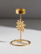 Подсвечник на 1 свечу «Снежинка», металл под золото, d=4.5 см, 8.5×8.5×16 см - Фото 4