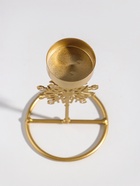 Подсвечник на 1 свечу «Снежинка», металл под золото, d=4.5 см, 8.5×8.5×16 см - Фото 5