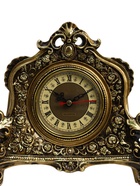 УЦЕНКА Часы настольные интерьерные каминные, 21×19×6.5 см, d=7 см, золото - Фото 2