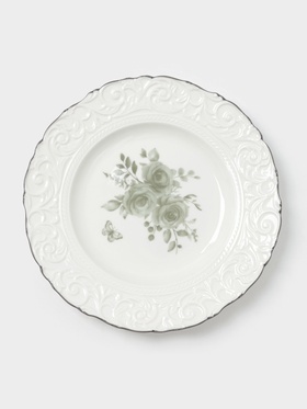 Тарелка десертная WY Floral Laceware, d=20 см, фарфор, белая