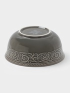 Салатник WY Floral Laceware, 700 мл, d=15 см, фарфор, серая - Фото 5