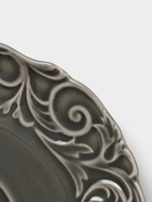 Чайная пара WY Floral Laceware, 2 предмета: чашка 300 мл, блюдце d=15 см, фарфор, белая, серая - Фото 4