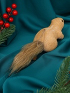 Ёлочная игрушка «Белка с шишкой» 4.5×20 см, бежевый - Фото 7