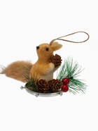 Ёлочная игрушка «Бельчонок на веточке» 7.5×12 см, бежевый - Фото 5