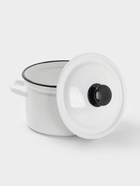 Кастрюля эмалированная, 3 л, d=19.5 см, с крышкой, без декора, белая - Фото 2