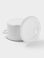 Кастрюля эмалированная, 3 л, d=19.5 см, с крышкой, без декора, белая - Фото 3