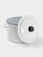 Кастрюля эмалированная, 9 л, d=26.5 см, с крышкой, без декора, белая - Фото 2