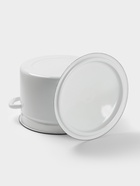 Кастрюля эмалированная, 9 л, d=26.5 см, с крышкой, без декора, белая - Фото 3