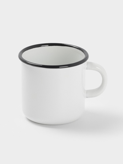 Кружка эмалированная, 250 мл, белая