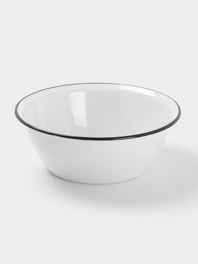 Миска эмалированная, 4 л, белая