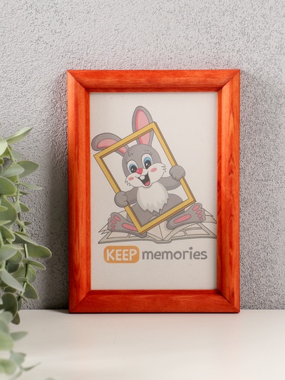 Фоторамка для фото 10×15 см Keep memories, Beaumont, махагон, (пластиковый экран), дерево