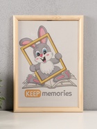 Фоторамка для фото 21×30 см Keep memories, белое дерево, (пластиковый экран), дерево - фото 48546037