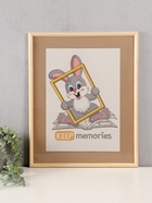 Фоторамка для фото 40×50 см Keep memories белое дерево, (пластиковый экран) - Фото 1