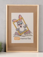 Фоторамка для фото 40×60 см Keep memories белое дерево, (пластиковый экран) - Фото 1