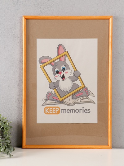 Фоторамка для фото 40×60 см Keep memories сосна, (пластиковый экран), дерево