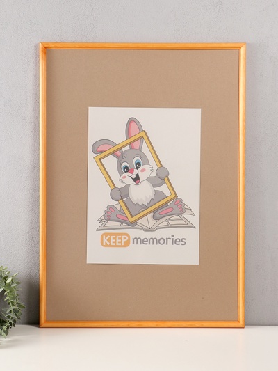 Фоторамка для фото 50×70 см Keep memories сосна, (пластиковый экран), дерево