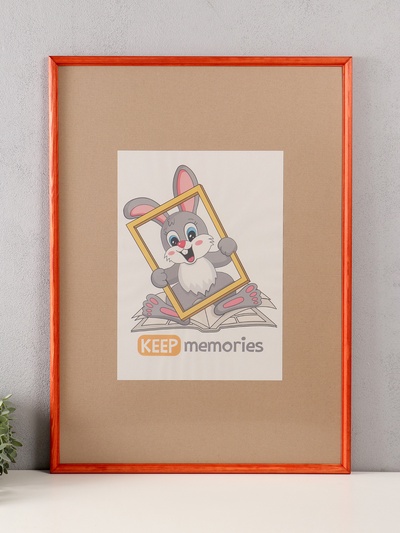 Фоторамка для фото 50×70 см Keep memories махагон, (пластиковый экран), дерево