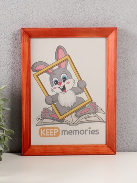 Фоторамка для фото 15×21 см Keep memories «Канон», махагон, (пластиковый экран), дерево