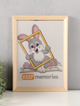 Фоторамка для фото 21×30 см Keep memories «Канон», белое дерево, (пластиковый экран)