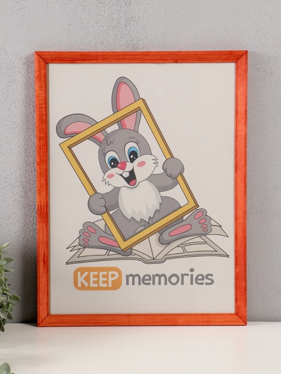 Фоторамка для фото 30×40 см Keep memories «Канон», махагон, (пластиковый экран), дерево