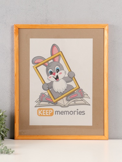 Фоторамка для фото 40×50 см Keep memories «Канон», сосна, (пластиковый экран), дерево