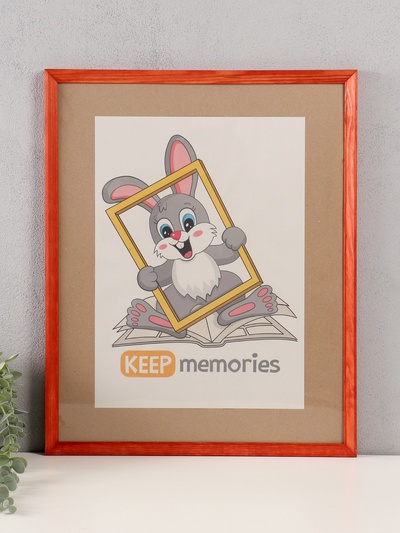 Фоторамка для фото 40×50 см Keep memories «Канон», махагон, (пластиковый экран), дерево