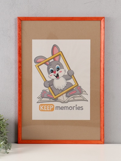 Фоторамка для фото 40×60 см Keep memories «Канон», махагон, (пластиковый экран), дерево