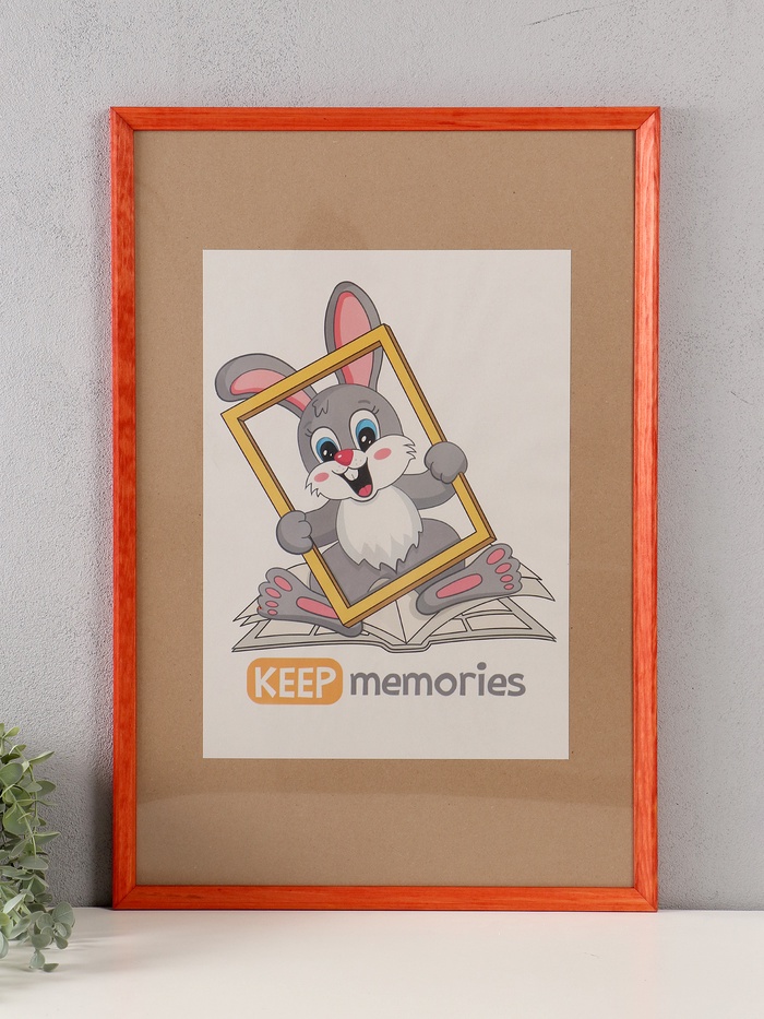 Фоторамка для фото 40×60 см Keep memories «Канон», махагон, (пластиковый экран), дерево - Фото 1