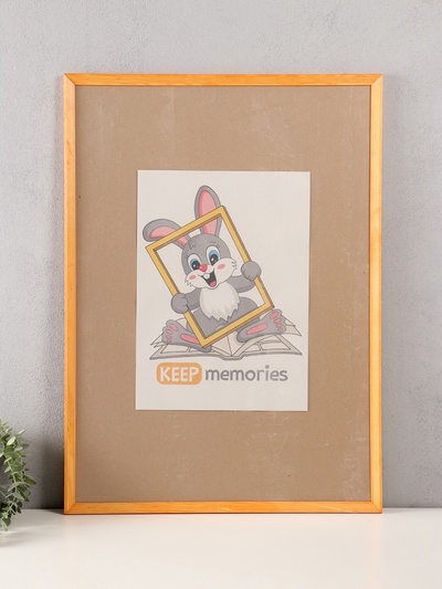 Фоторамка для фото 50×70 см Keep memories «Канон», сосна, (пластиковый экран), дерево