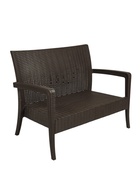 УЦЕНКА Диван RATTAN Ola Dom, 128×77×89 см, коричневый, (НЕТ ОДНОЙ ЗАГЛУШКИ) - Фото 2