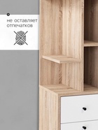 Стеллаж угловой «Лайт», 1 дверка, 1 ящик, 332×332×1504 мм, цвет дуб сонома/белый - Фото 5