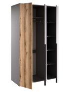 Шкаф трёхстворчатый для одежды «Йорк», 1170×577×2020 мм, цвет серый шифер/дуб делано 10901565