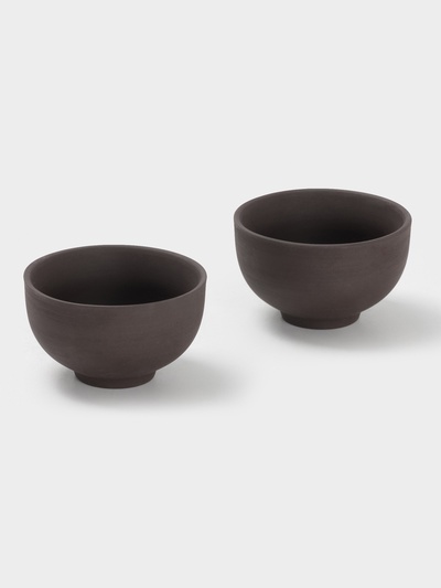 Пиалы «Красная Глина», 40 мл, керамика, набор 2 шт., коричневые
