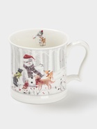 Кружка новогодняя «Снежные забавы», 420 мл, керамика, подарочная упаковка, белая - Фото 1