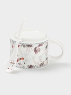 Кружка новогодняя «Белый мишка», с ложкой, 280 мл, керамика, подарочная упаковка, белая - Фото 3