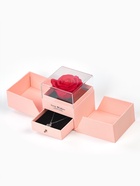 Набор с кулоном «Я тебя люблю», в коробке с розами, цвет серебро, розовая коробка - Фото 4