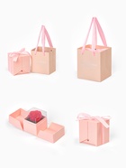 Набор с кулоном «Я тебя люблю», в коробке с розами, цвет серебро, розовая коробка - Фото 5