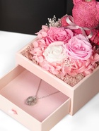 Набор с кулоном «Я тебя люблю», в коробке с мишкой, цвет серебро, нежно-розовая коробка - Фото 5