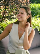 Набор с кулоном «Я тебя люблю», в коробке с мишкой, цвет серебро, нежно-розовая коробка - Фото 8