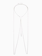 Бодичейн женская «Цепочка» через шею, цвет серебро - Фото 2