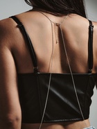 Бодичейн женская «Цепочка» через шею, цвет серебро - Фото 7